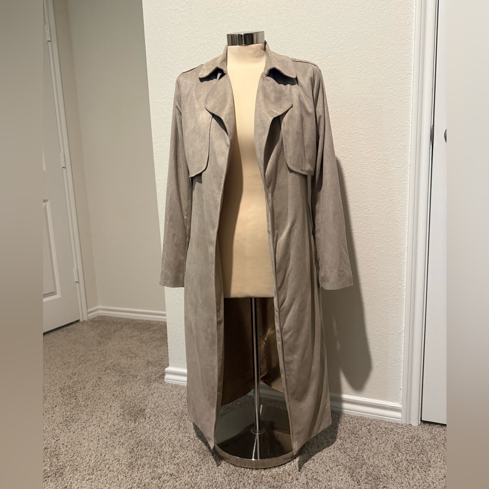 Taupe Women's Trench Coat
